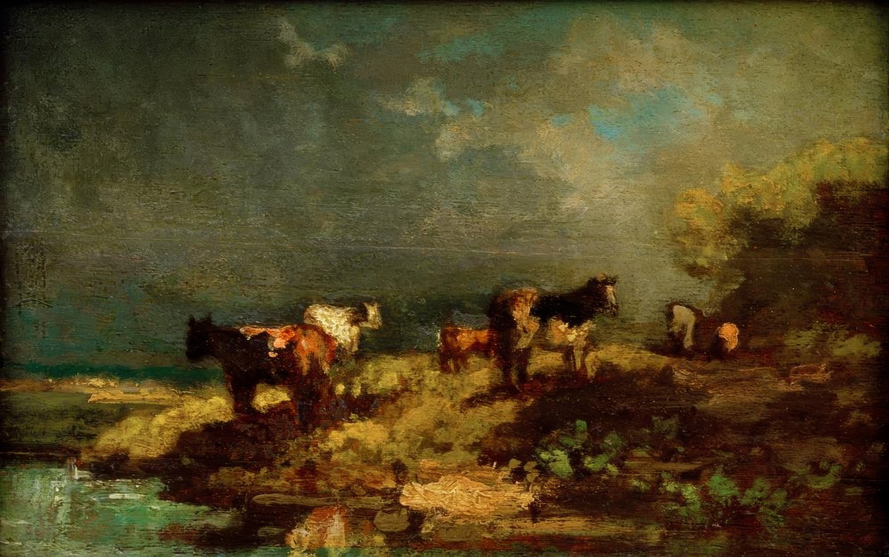 Kırsal kesimde inekler by Carl Spitzweg