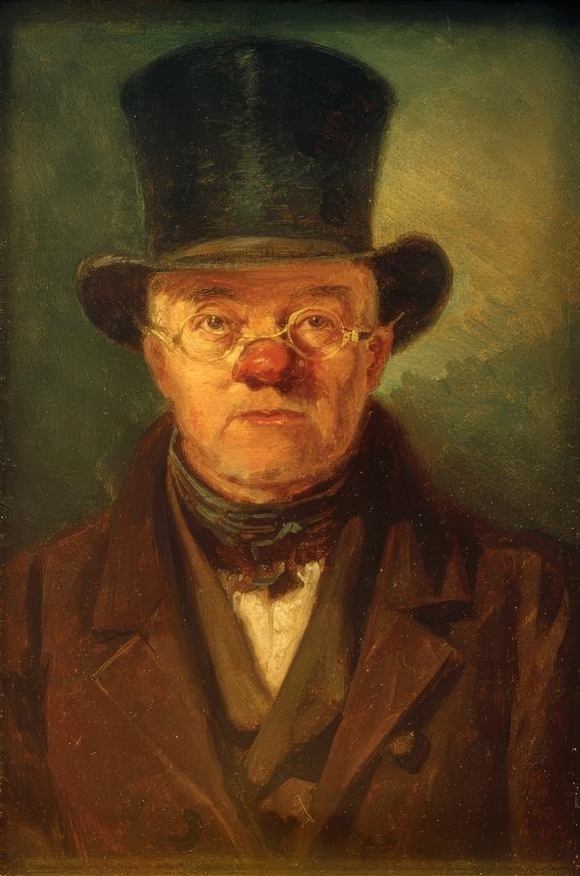 Mann mit Zylinderhut by Carl Spitzweg