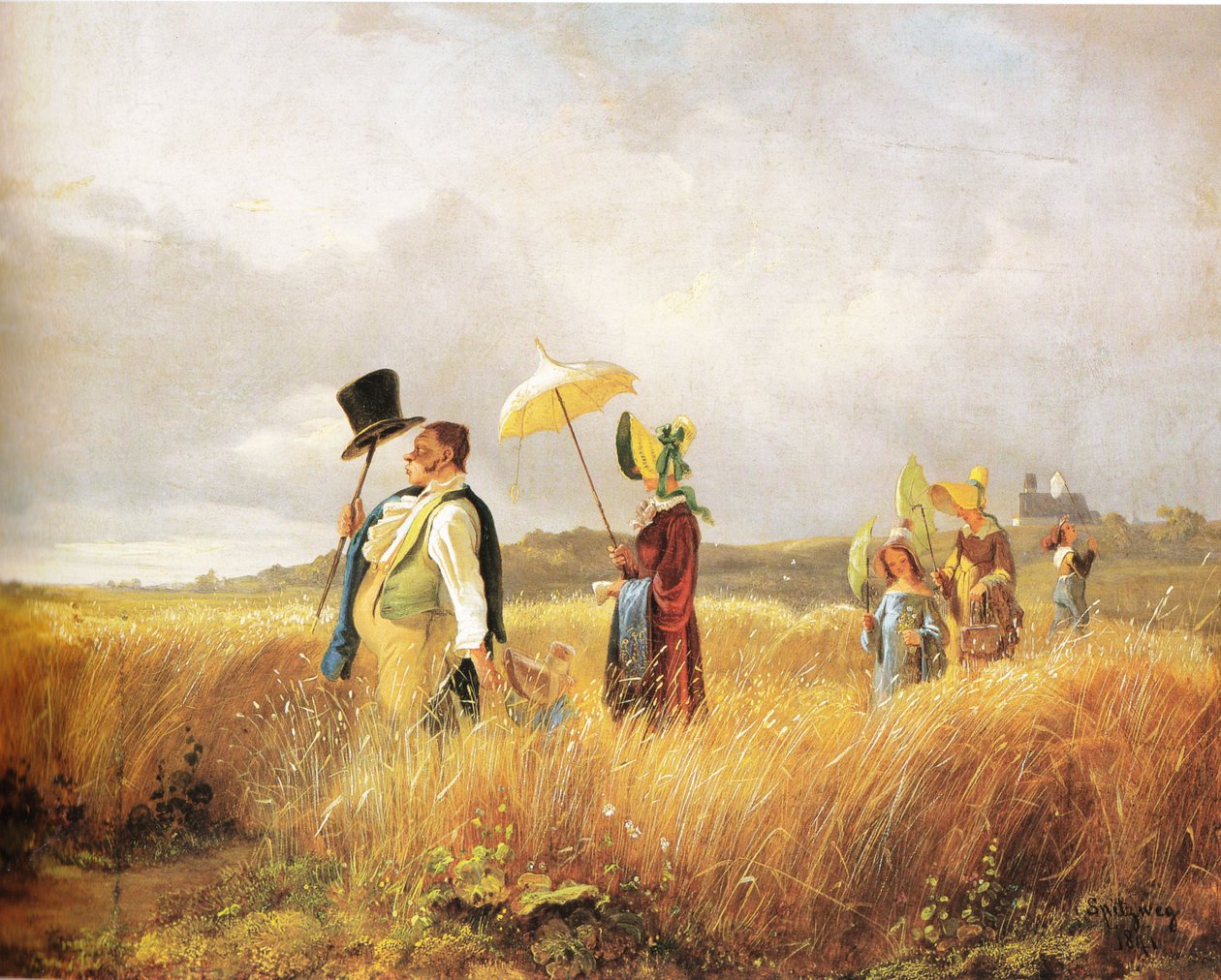 Pazar gezintisi by Carl Spitzweg