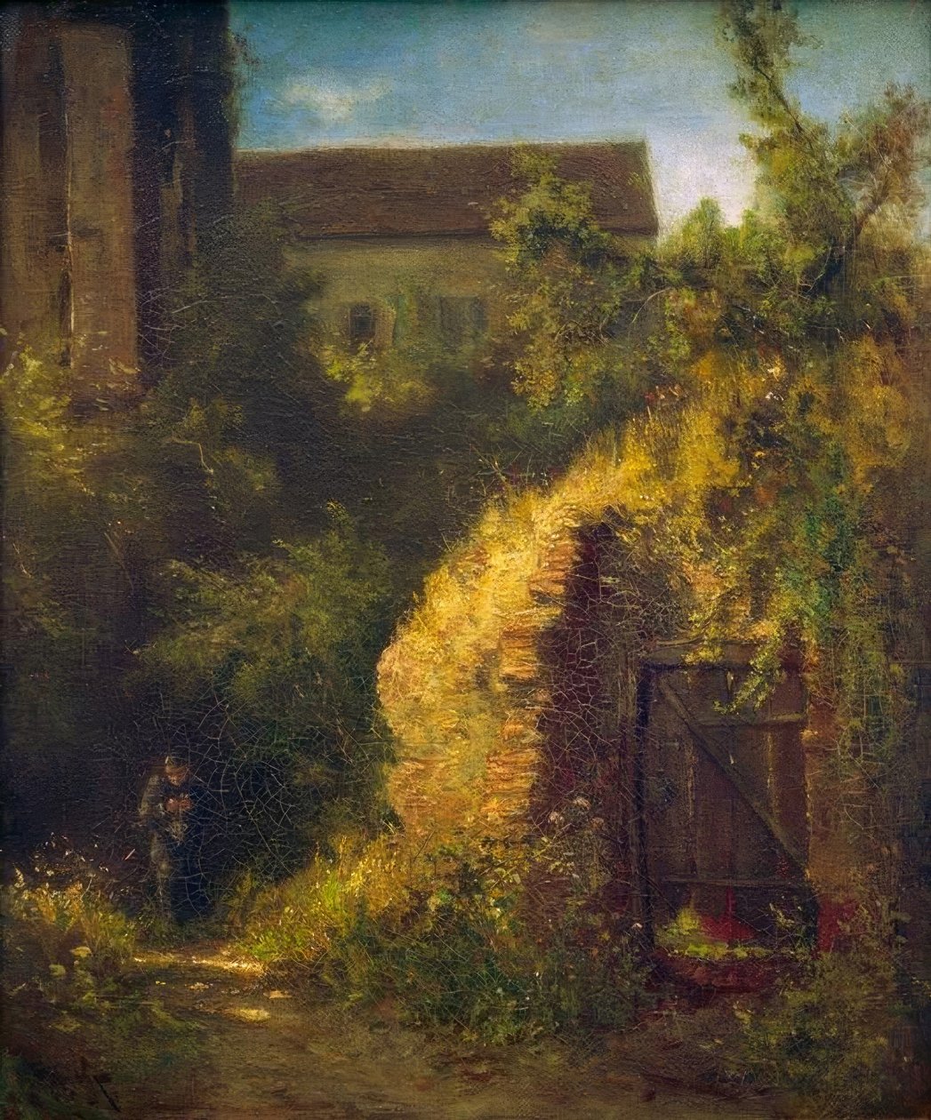 Keşiş eski casemate üzerinde örgü by Carl Spitzweg