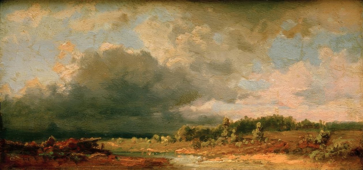 Voralpenlandschaft (Motif an der Amper) by Carl Spitzweg