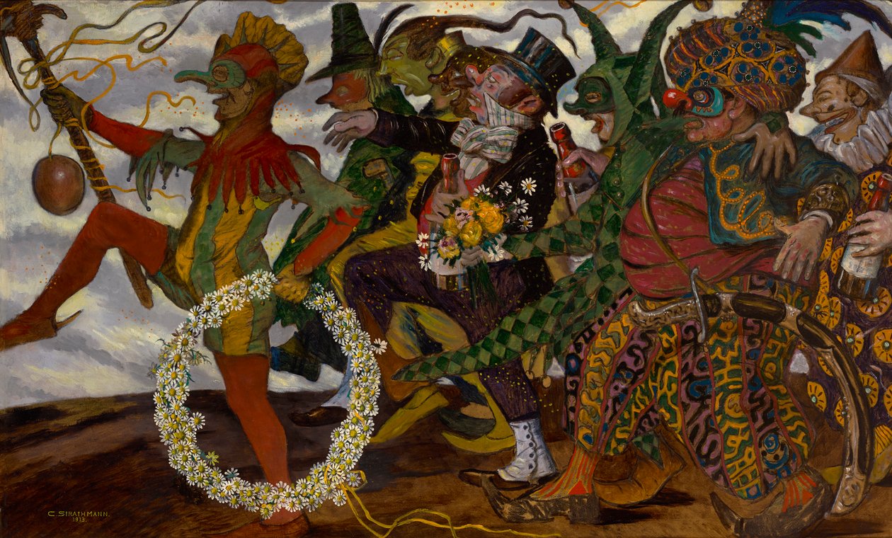 Karnaval geçit töreni (maskeli balo) by Carl Strathmann