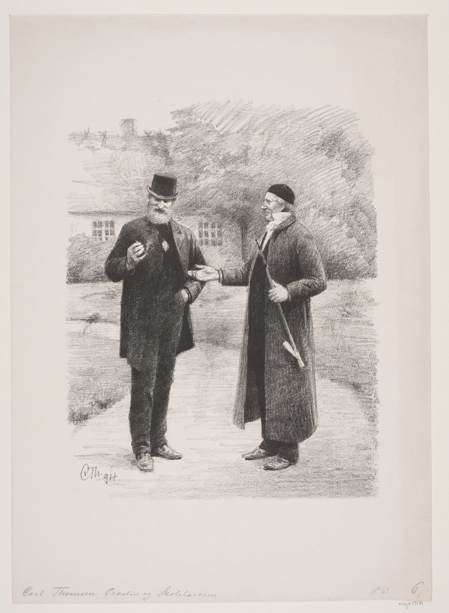 papaz ve öğretmen by Carl Thomsen