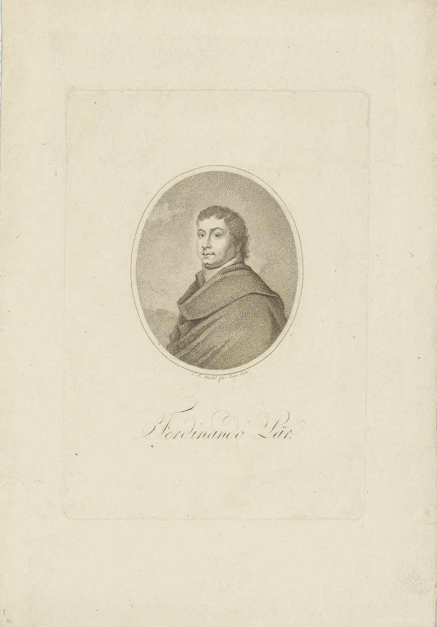 Portre OP Ferdinando 2-1, 2. by Carl Traugott Riedel