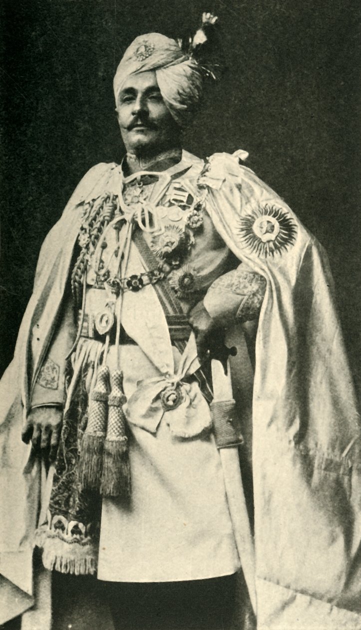 Sir Pertab Singh, 19. yüzyılın sonları, c1920. by Carl Vandyk