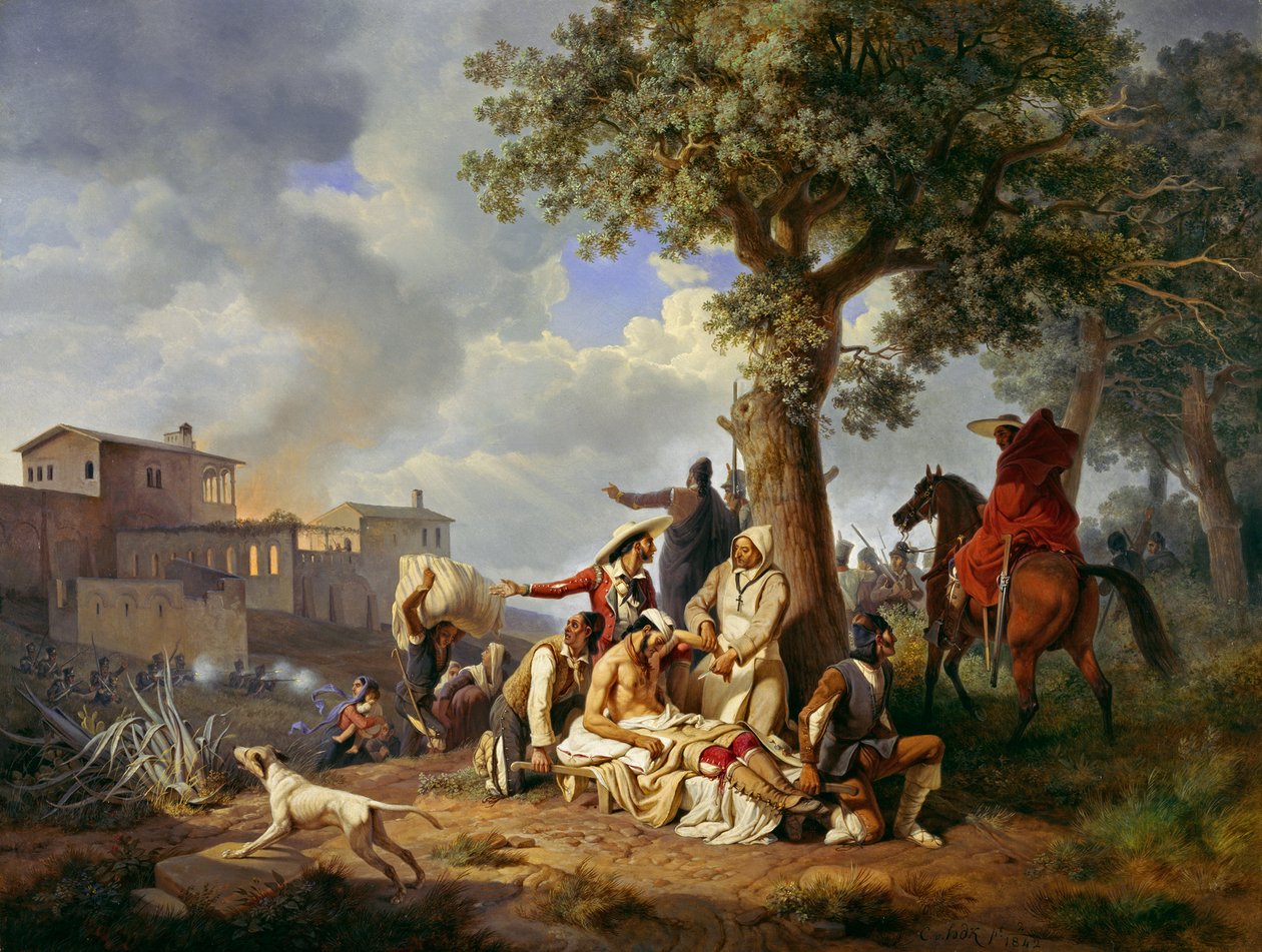 İspanya Bağımsızlık Savaşı'ndan bir sahne by Carl Wilhelm Freiherr von Heideck