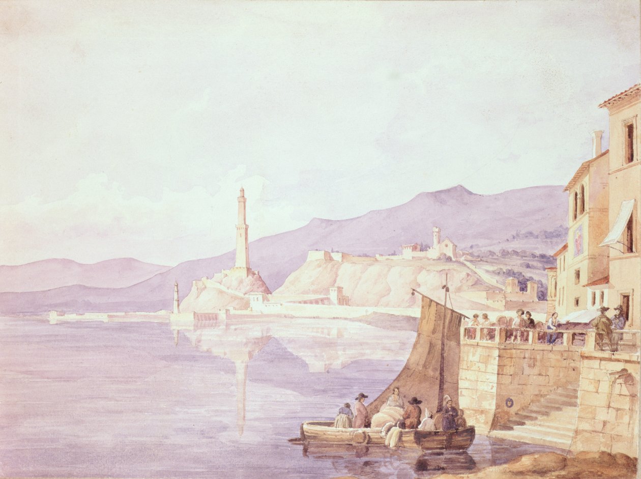 Cenova Limanı, 1835 by Carl Wilhelm Goetzloff