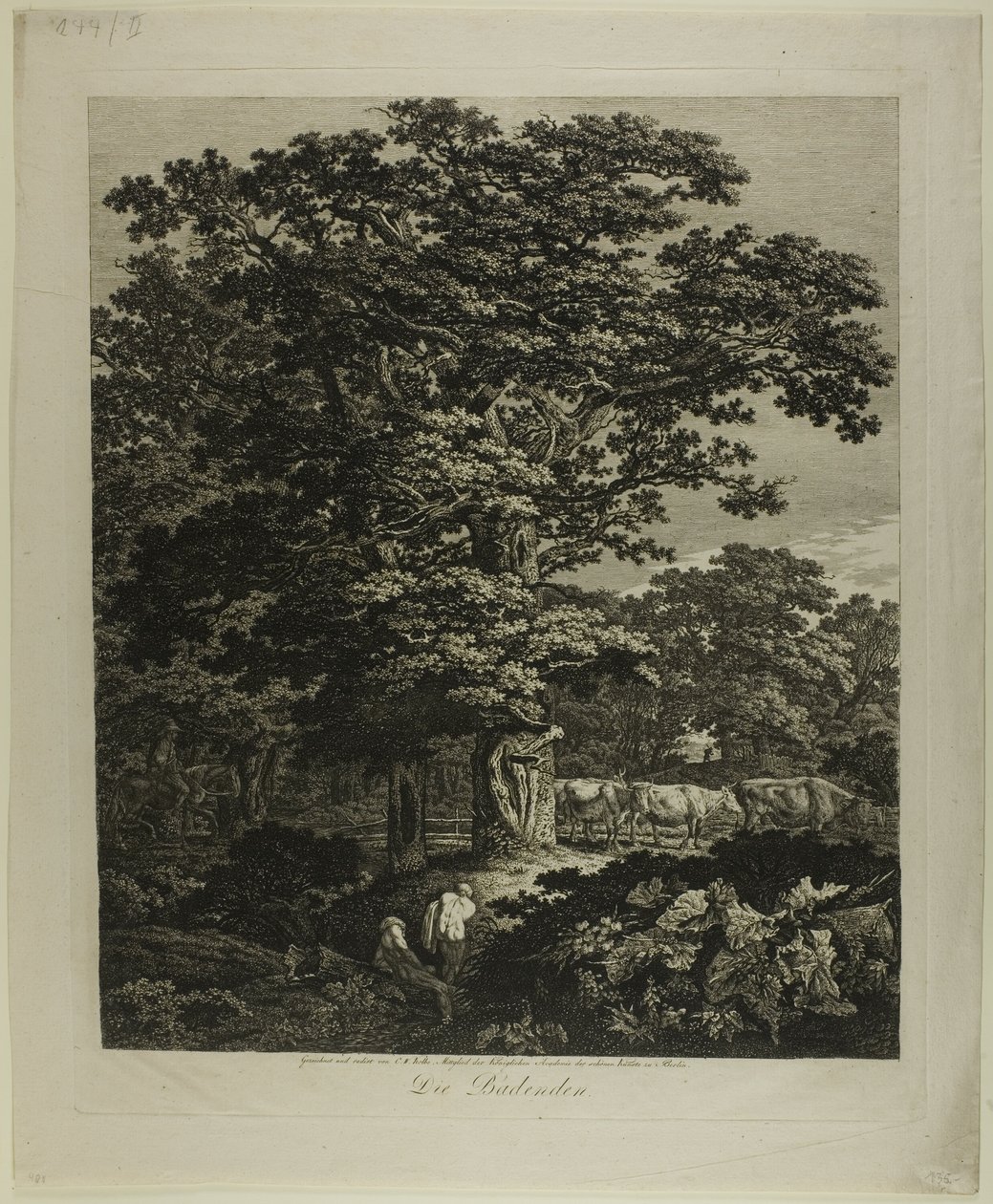 banyo yapanlar by Carl Wilhelm Kolbe, the elder