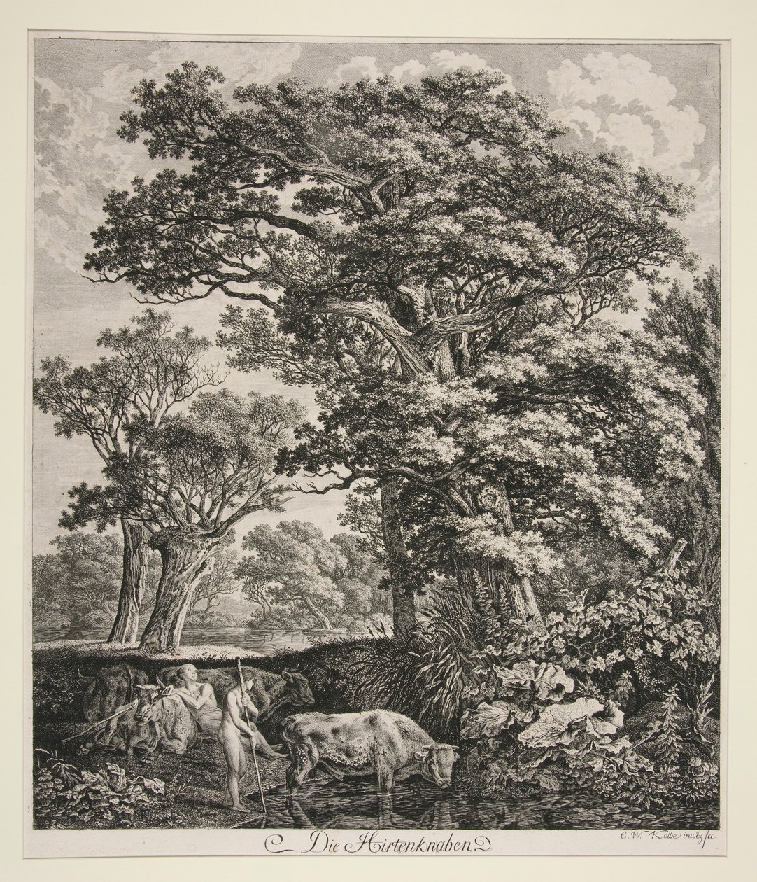 çoban çocuklar by Carl Wilhelm Kolbe the elder