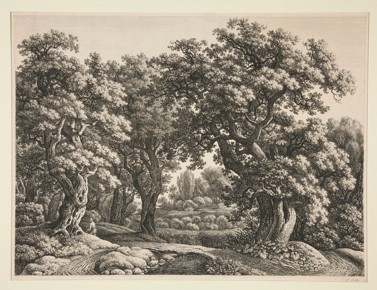Orman Manzarası by Carl Wilhelm Kolbe the elder