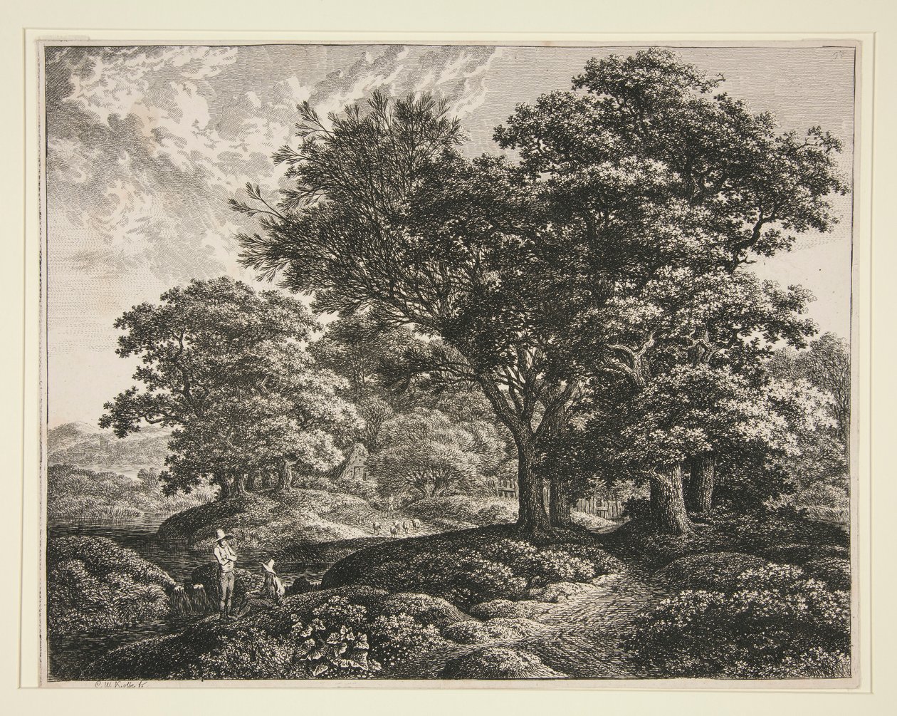 Manzara by Carl Wilhelm Kolbe the elder