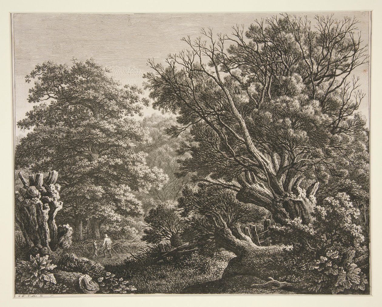 Budaklı Ağaç Manzarası by Carl Wilhelm Kolbe the elder