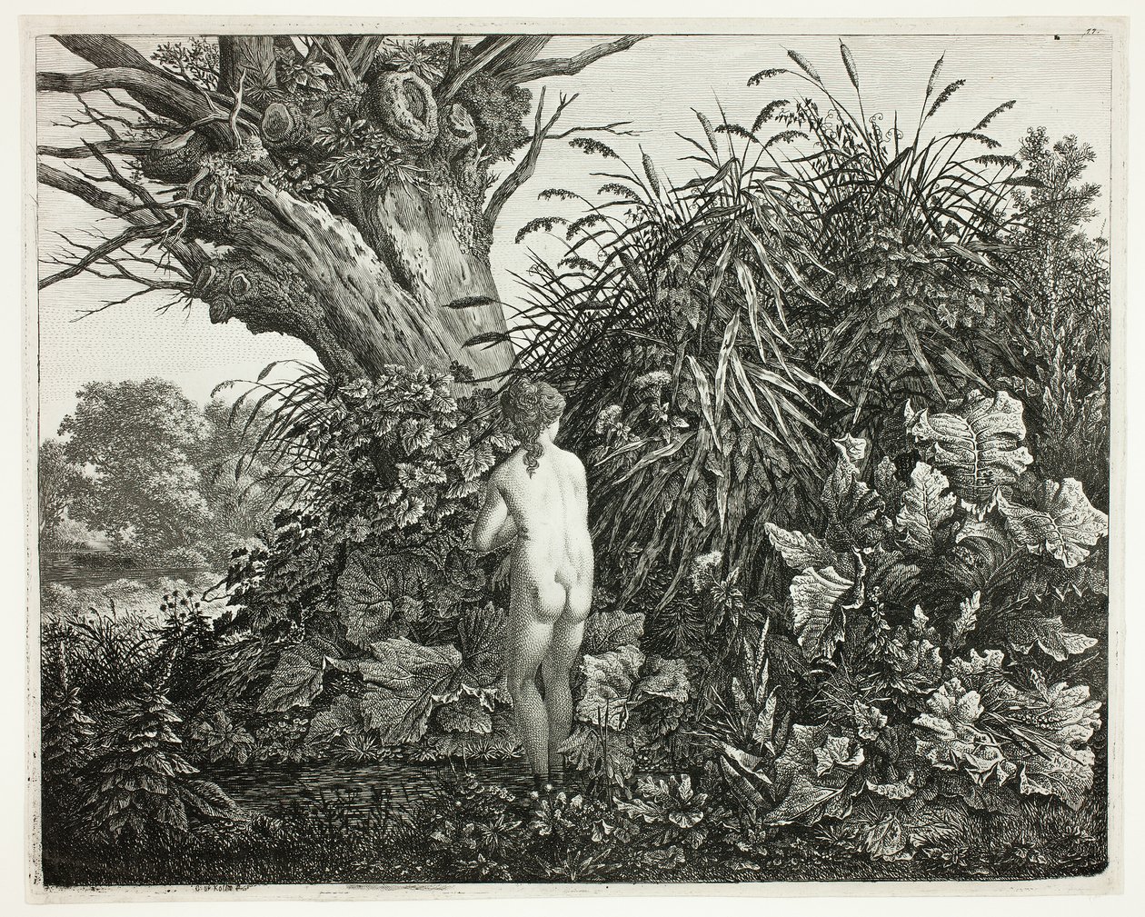 Bataklık Ormanında Peri by Carl Wilhelm Kolbe, the elder
