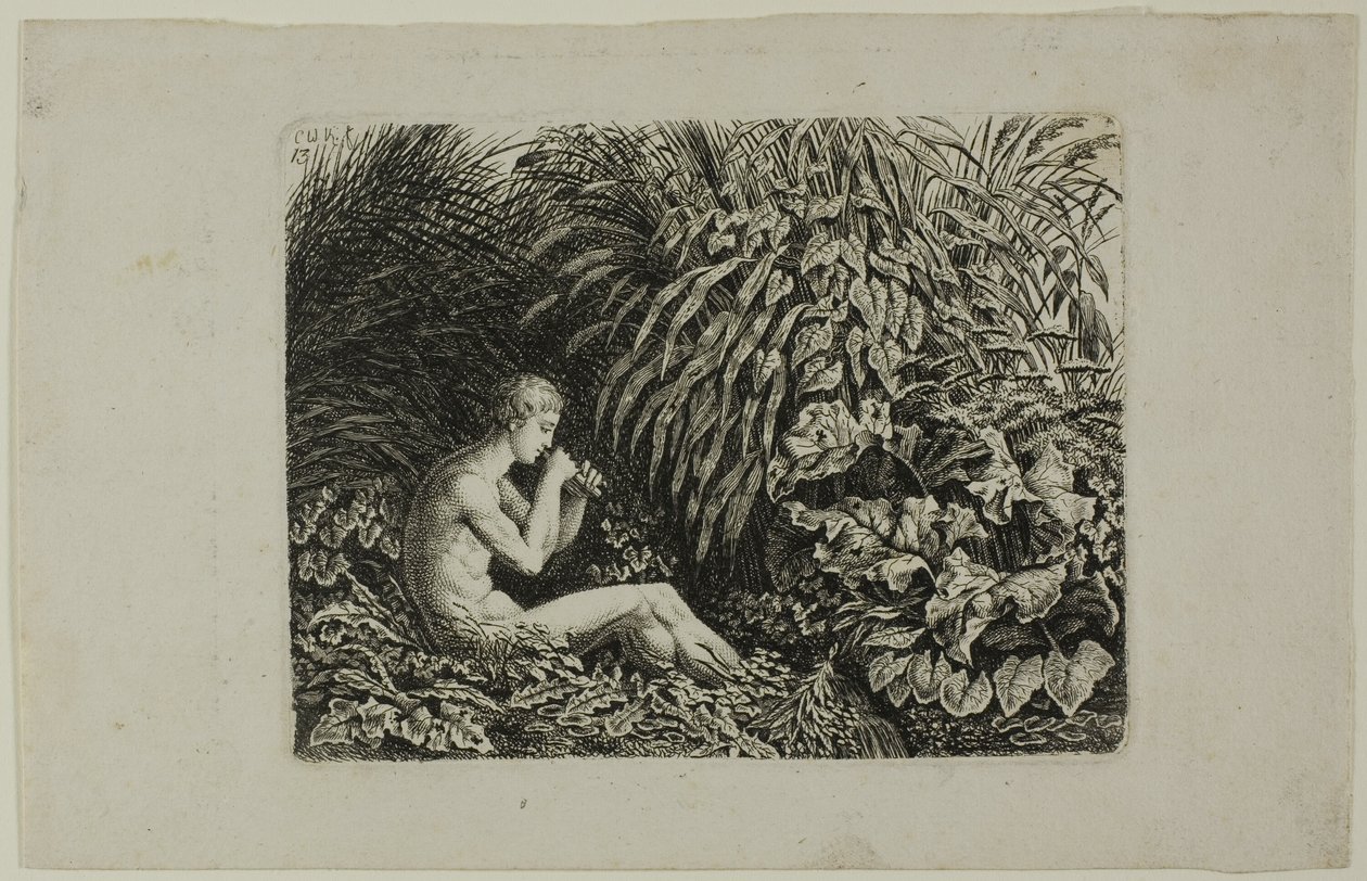 Pan Pipo Oynayan Gençlik by Carl Wilhelm Kolbe, the elder