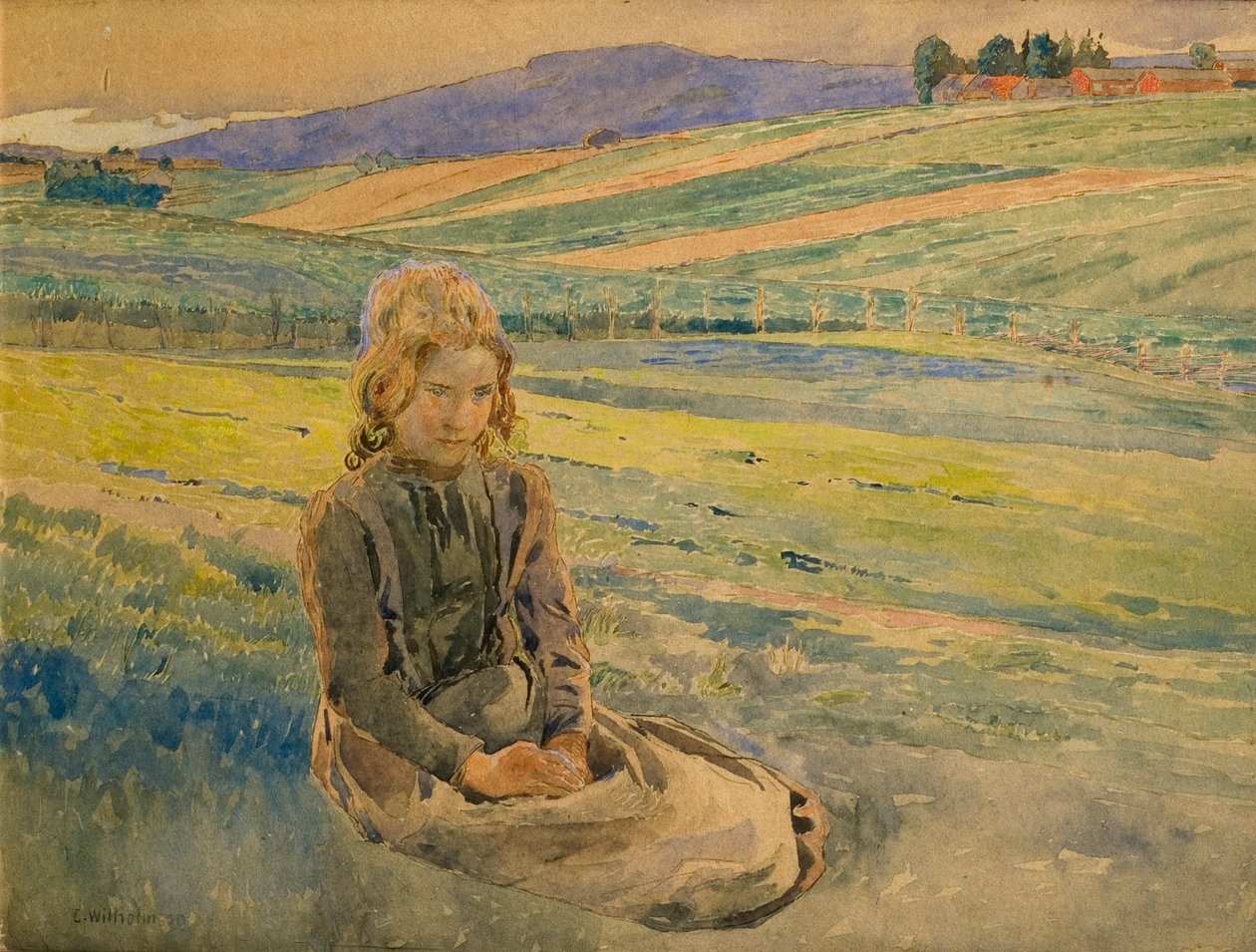 Yaz akşamı by Carl Wilhelm Wilhelmson