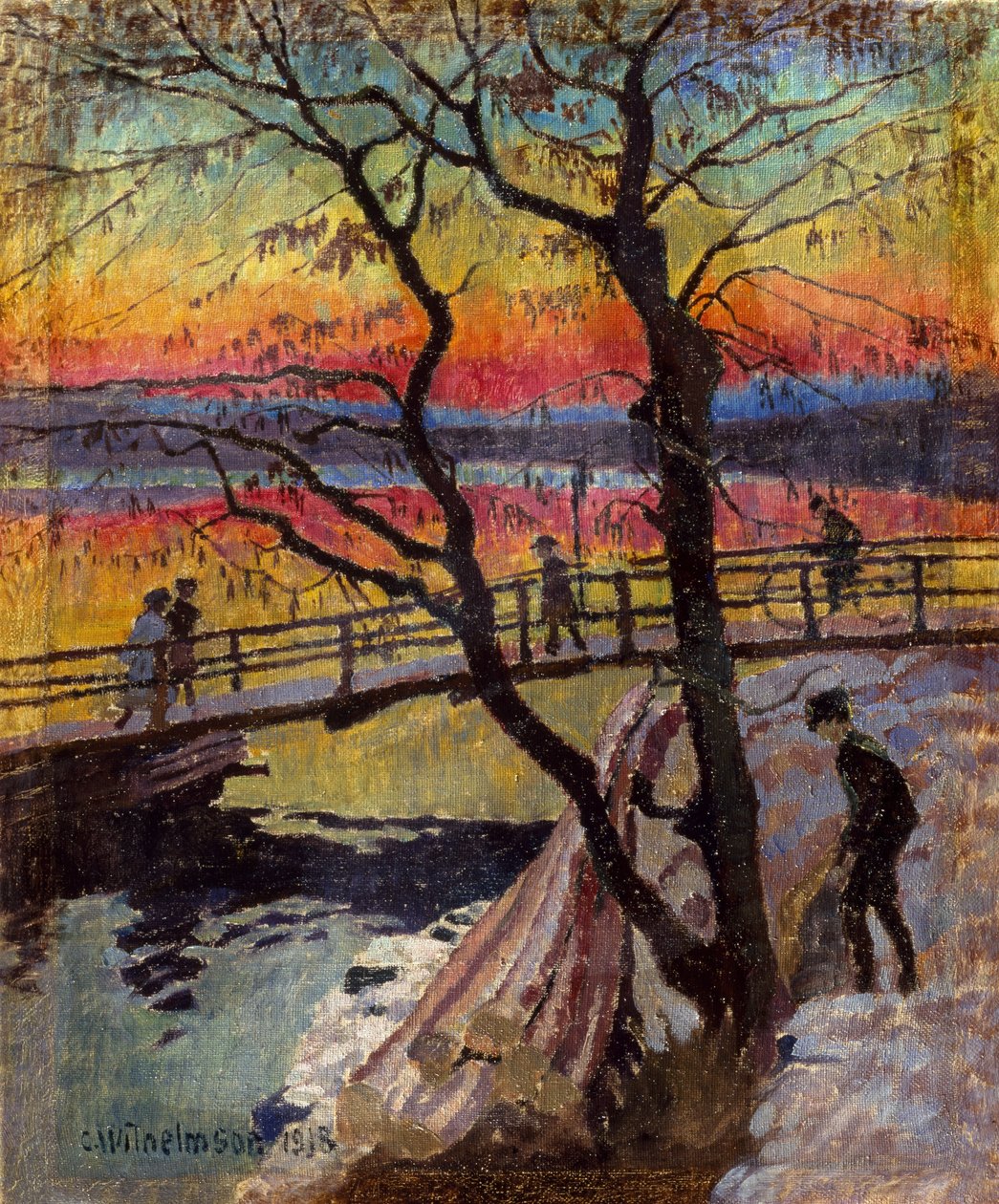 Yaya Köprüsü, Lidingobron by Carl Wilhelm Wilhelmson