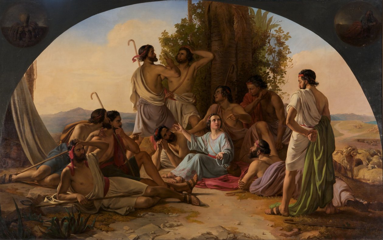 Yusuf rüyalarını anlatır by Carl Wurzinger