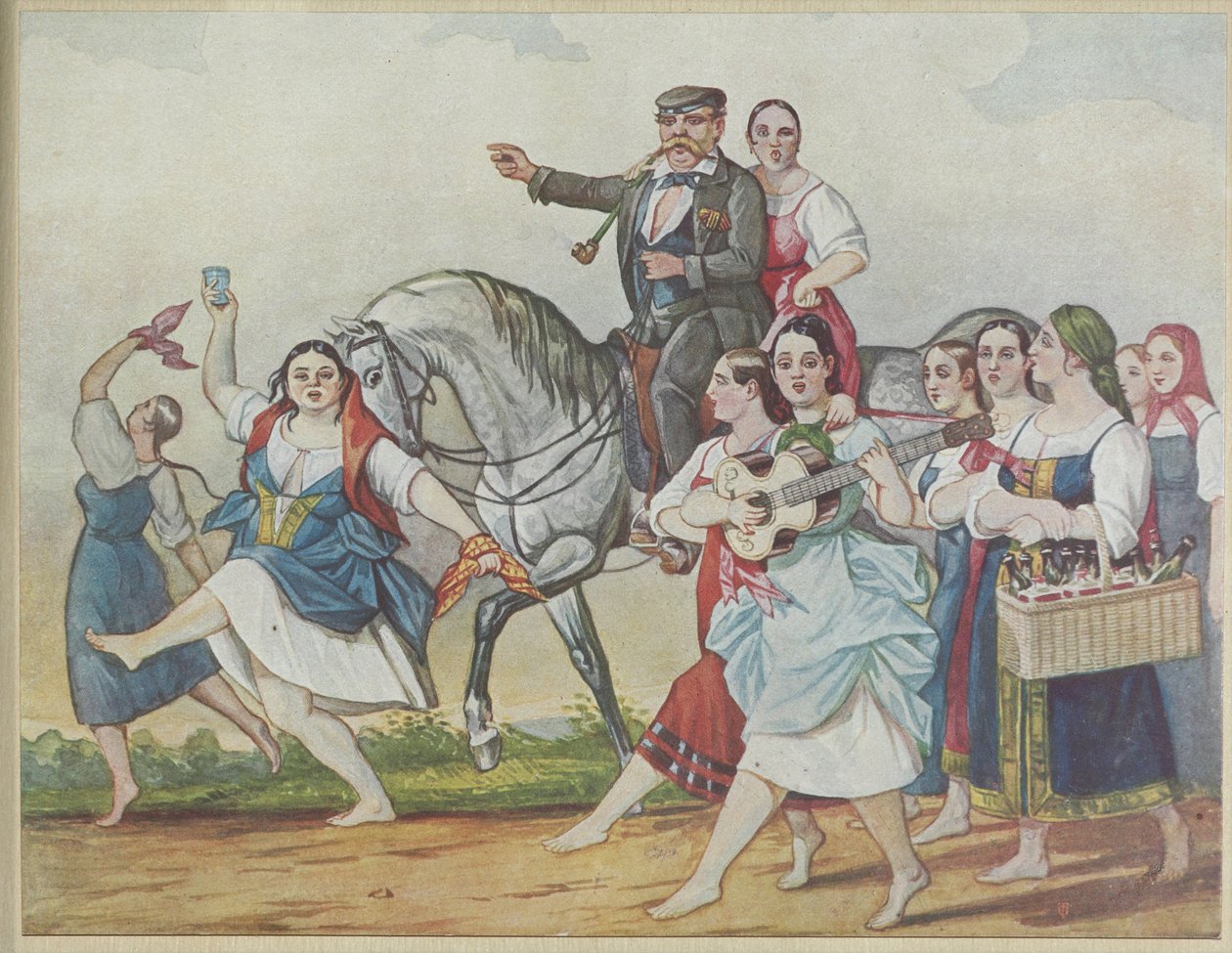 Ev sahibi ve Haremi, 1830-1840