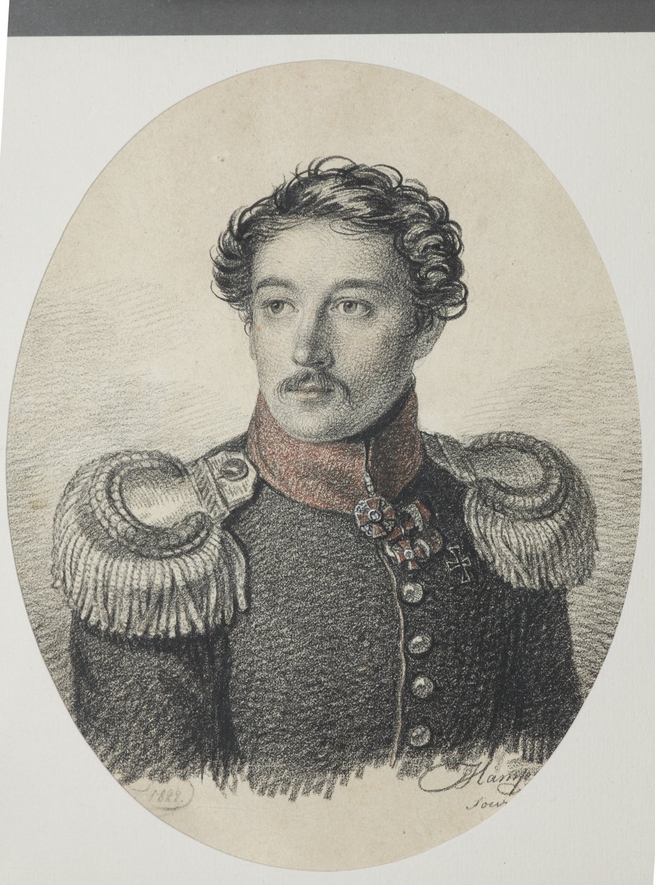 Nikolay Vasilyevich Khvostov'un Portresi 1793-1837, 1822. by Carl von Hampeln