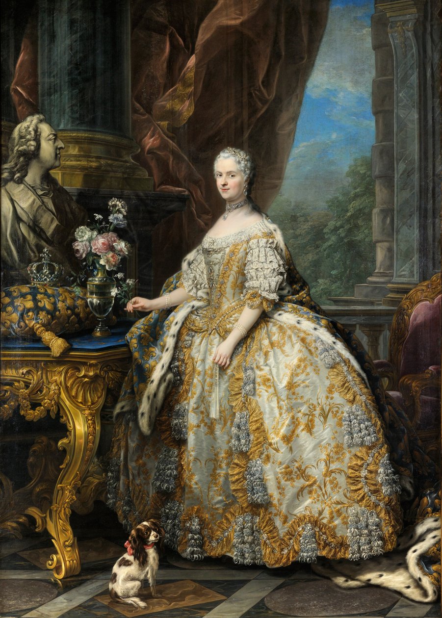 Marie Leszczinska, Fransa Kraliçesi (1703-1768) by Carle van Loo