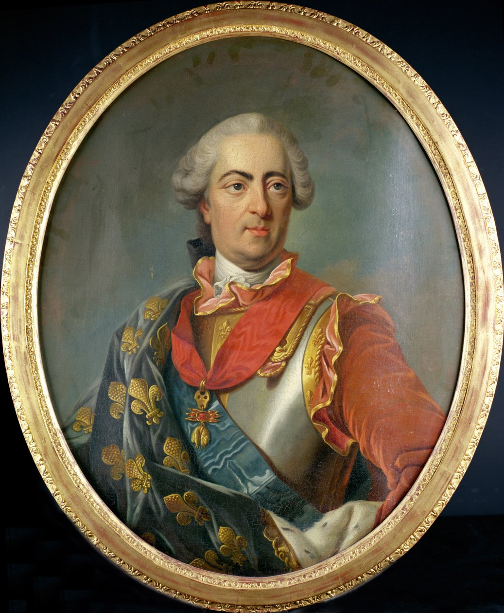 Altın Post Nişanı giyen Fransa Kralı XV. Louis (1710-74) portresi by Carle van Loo