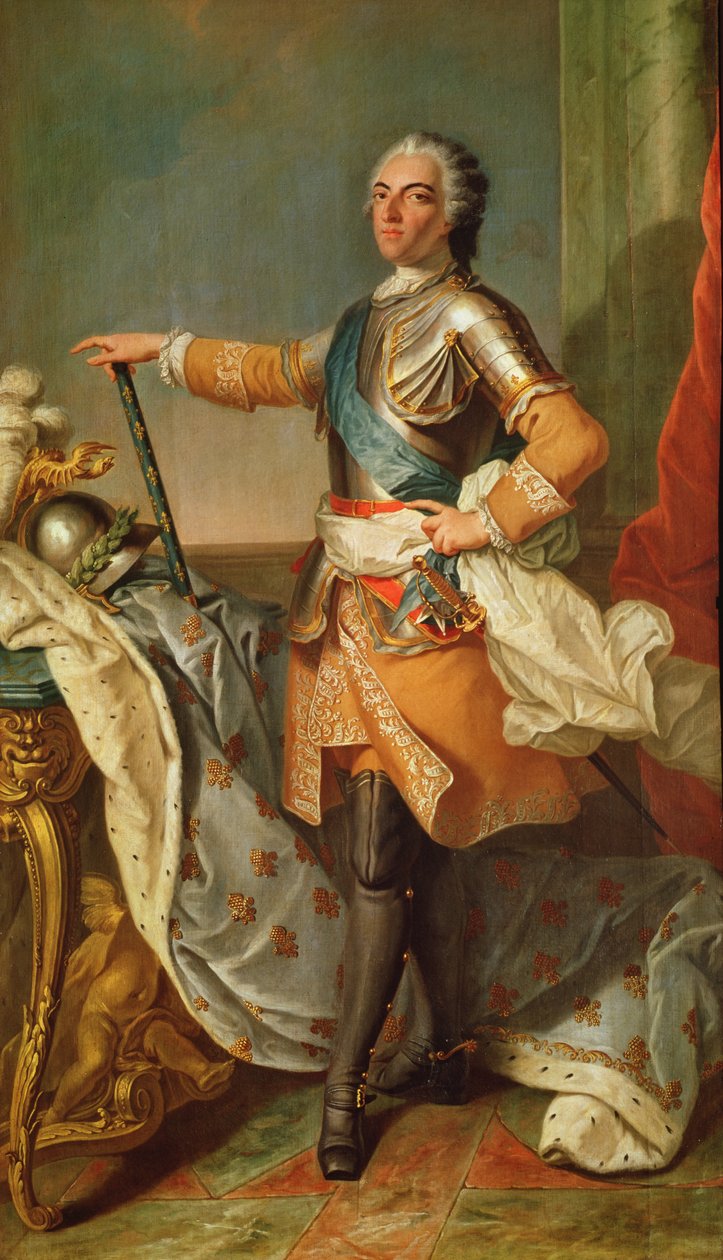 Louis XV (1710-1774), Fransa Kralı ve Navarre (1715-1774) portresi by Carle van Loo