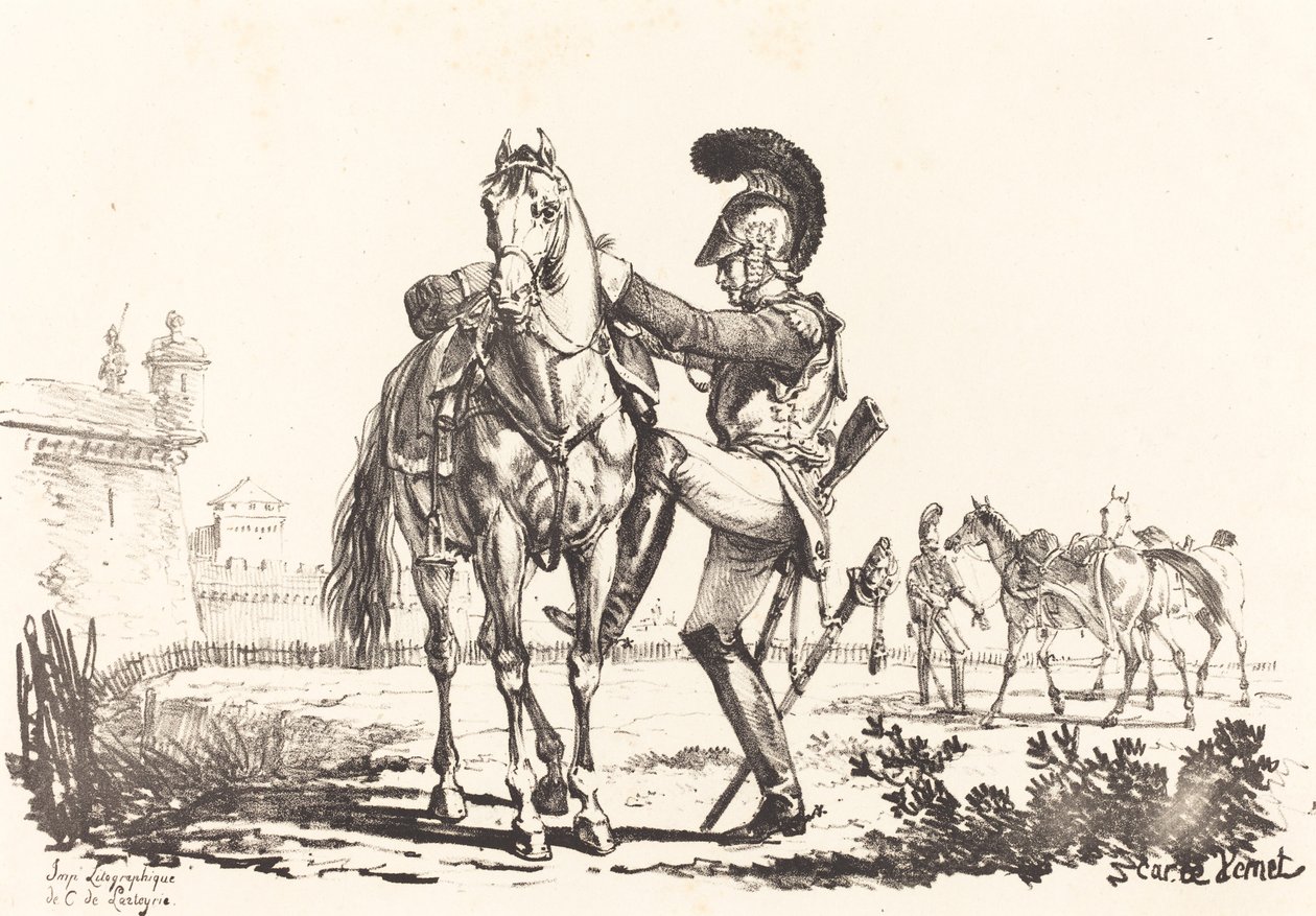 Bir At Binme Karabina by Carle Vernet