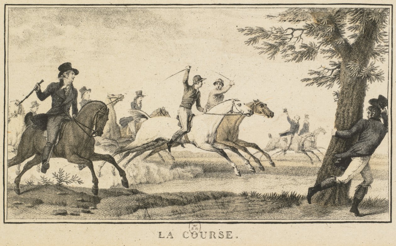 Yarış Sahneleri: Yarış Sahneleri Hippiques: La Course. by Carle Vernet