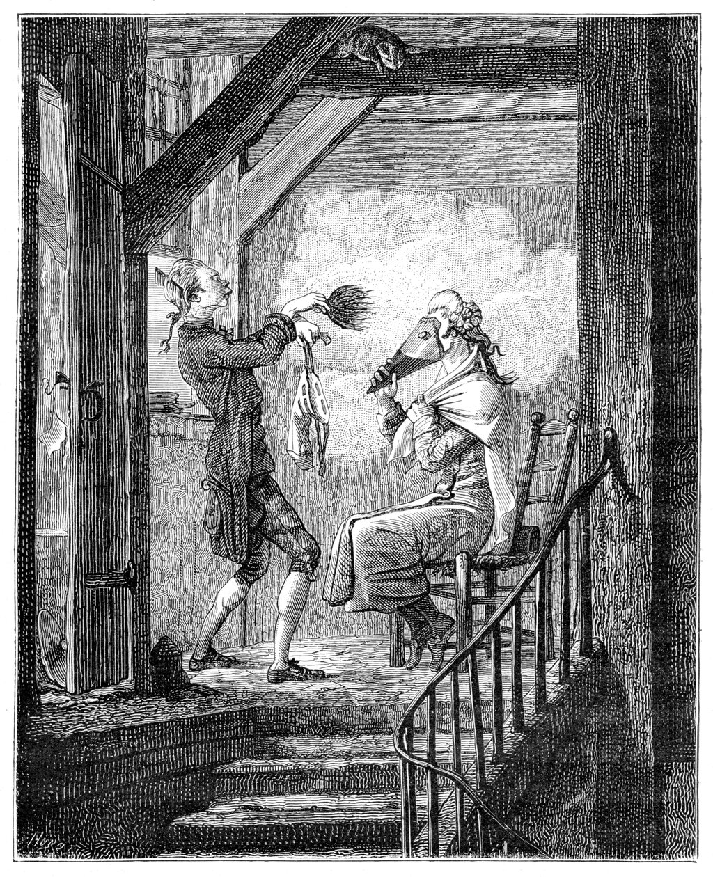 Katip Savcının Tuvaleti, 1885. by Carle Vernet