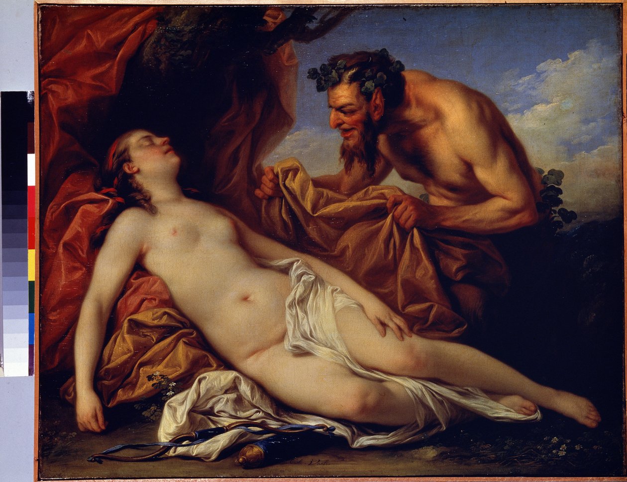 Jüpiter ve Antiope (Jüpiter ve Antiope). Carle Van Loo