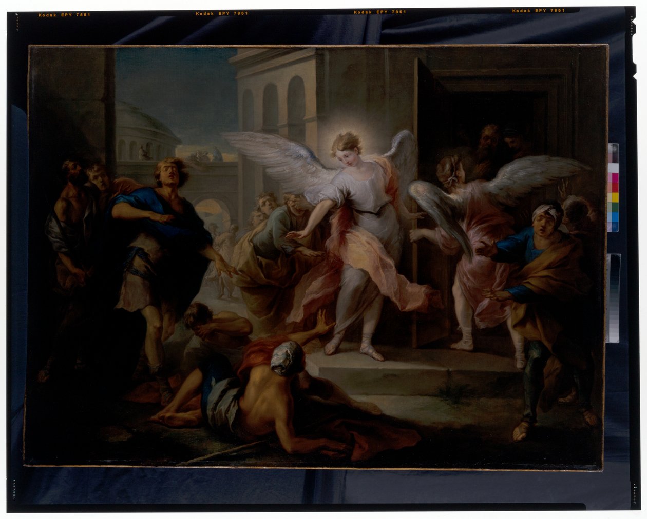 Sodom'da Yaşayanların Kör Edilmesi by Carle van Loo