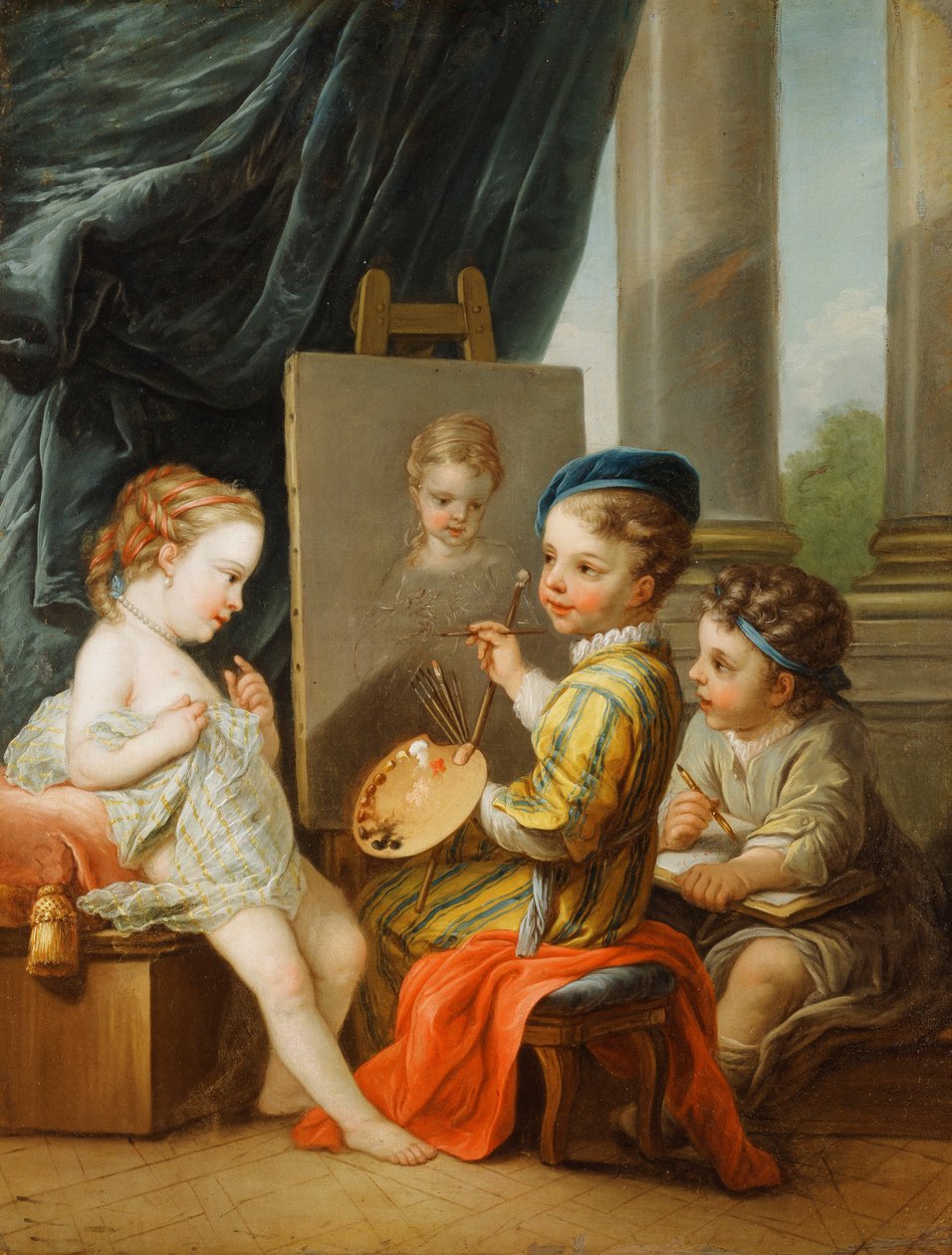 Dört Sanat - Resim, by Carle van Loo