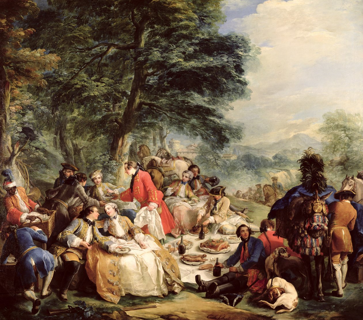 Av Öğle Yemeği, 1737 by Carle van Loo
