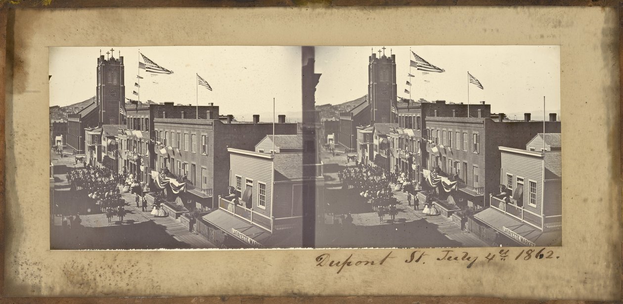 (Dupont Caddesi, 4 Temmuz 1862) by Carleton E. Watkins