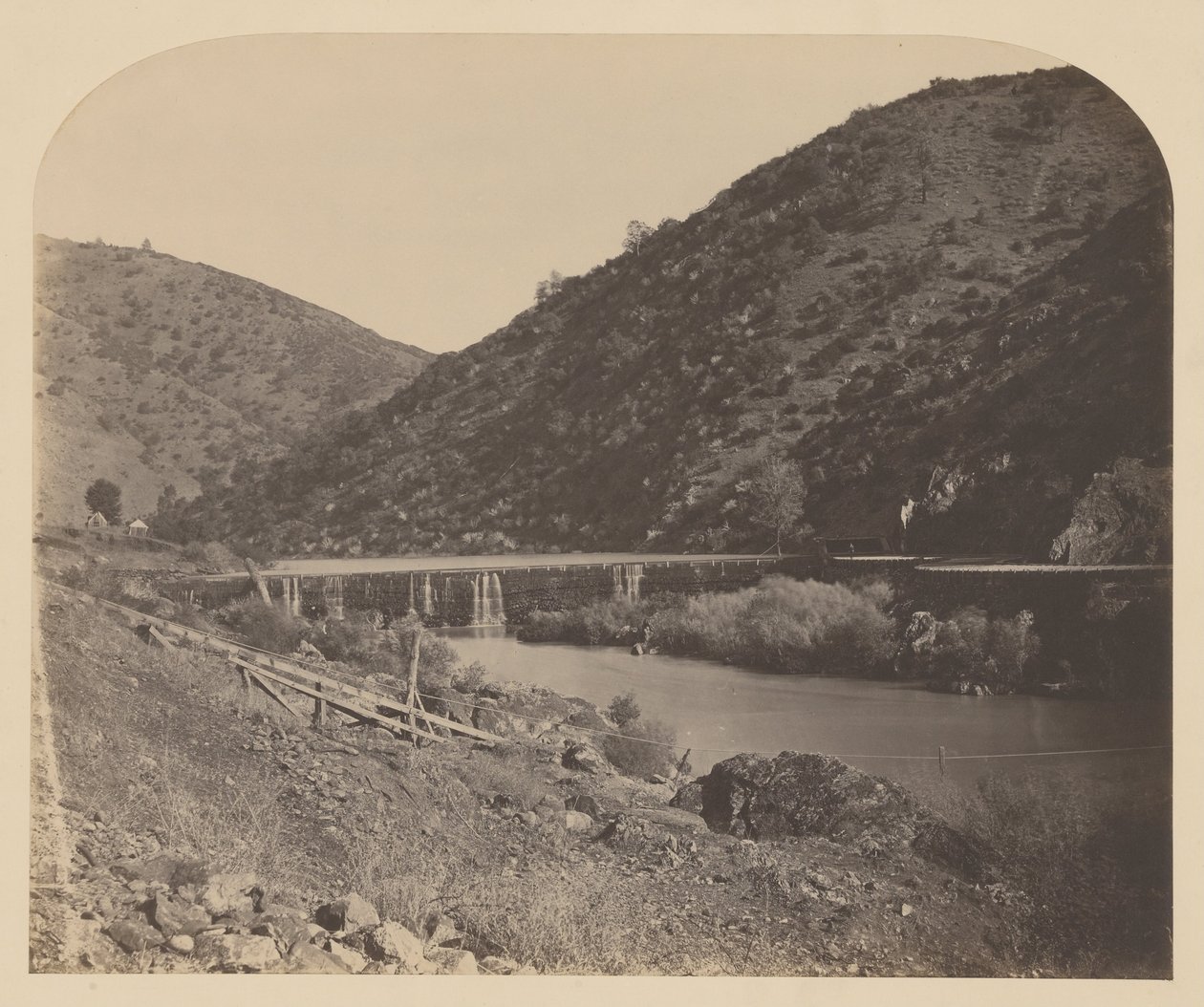 Benton Barajı, Merced Nehri by Carleton E. Watkins
