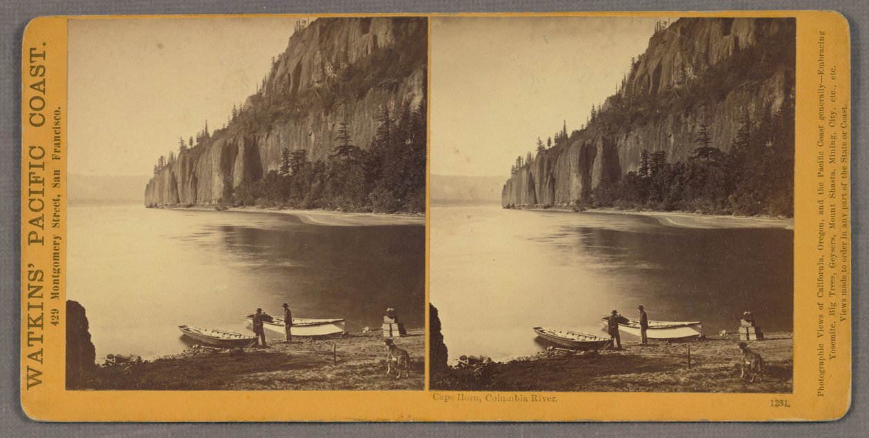 Cape Horn, Columbia Nehri by Carleton E. Watkins
