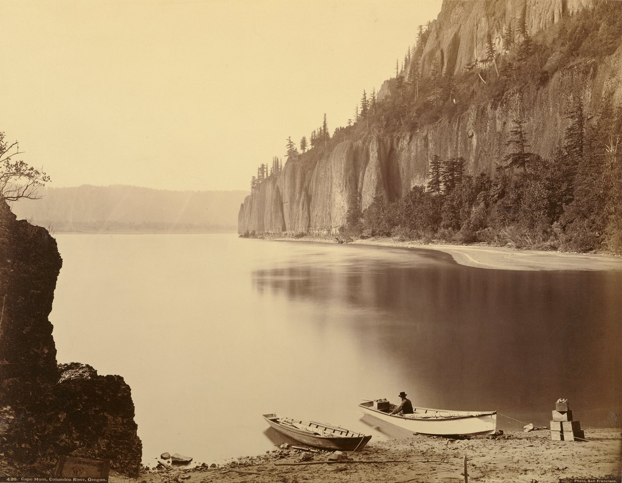 Cape Horn, Columbia Nehri, Oregon by Carleton E. Watkins