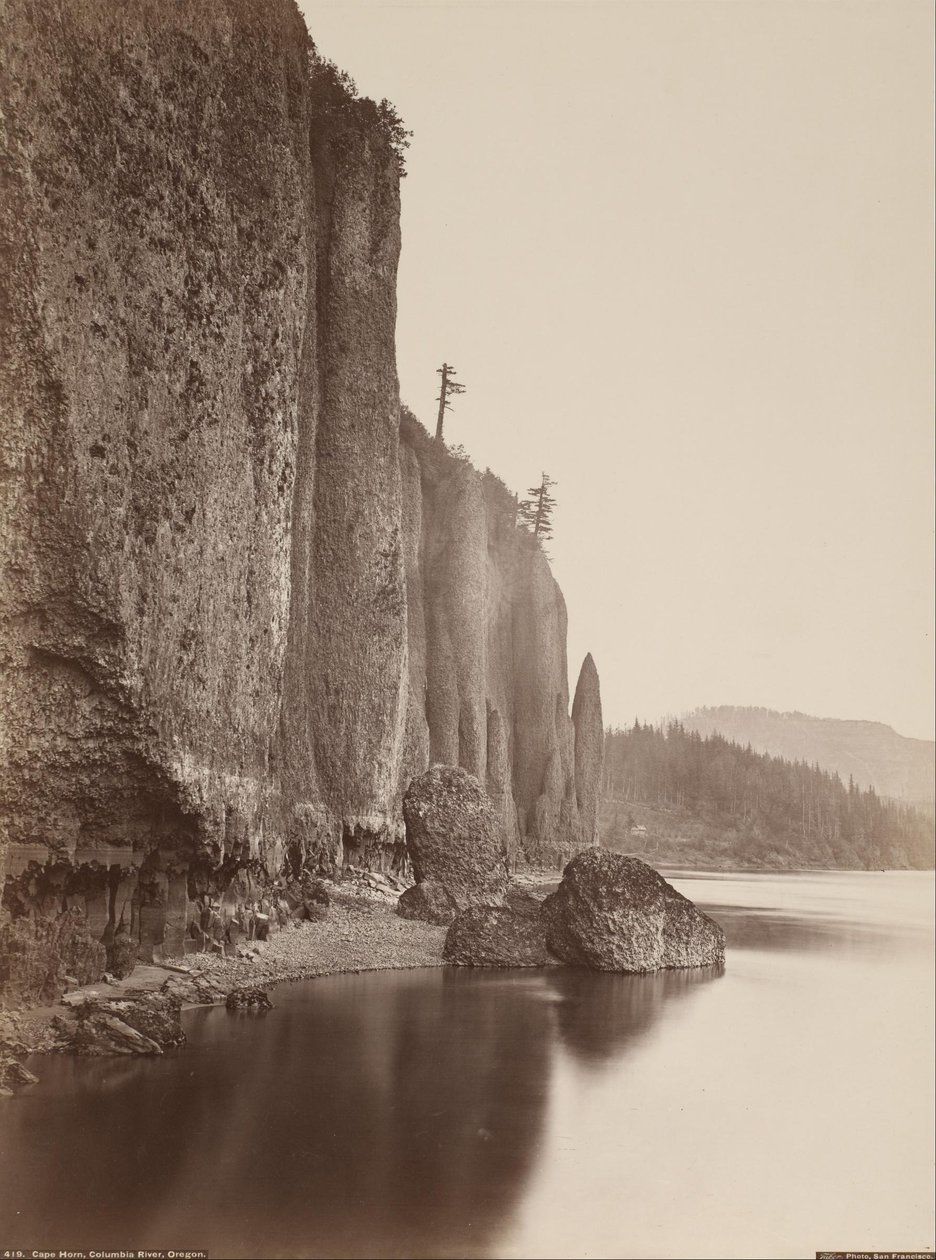Cape Horn, Columbia Nehri, Oregon by Carleton E. Watkins