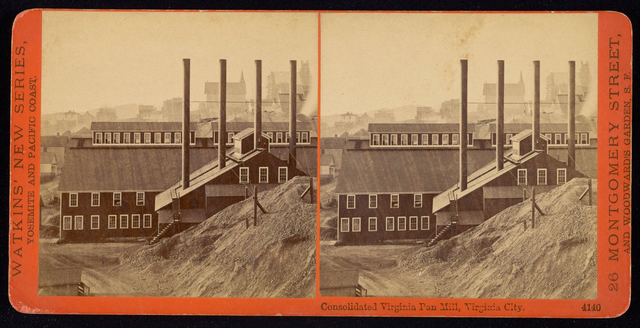 Konsolide Virginia Pan Mill, Virginia City by Carleton E. Watkins