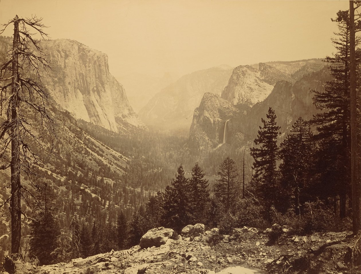 İlham Noktasından Yosemite Vadisi by Carleton E. Watkins