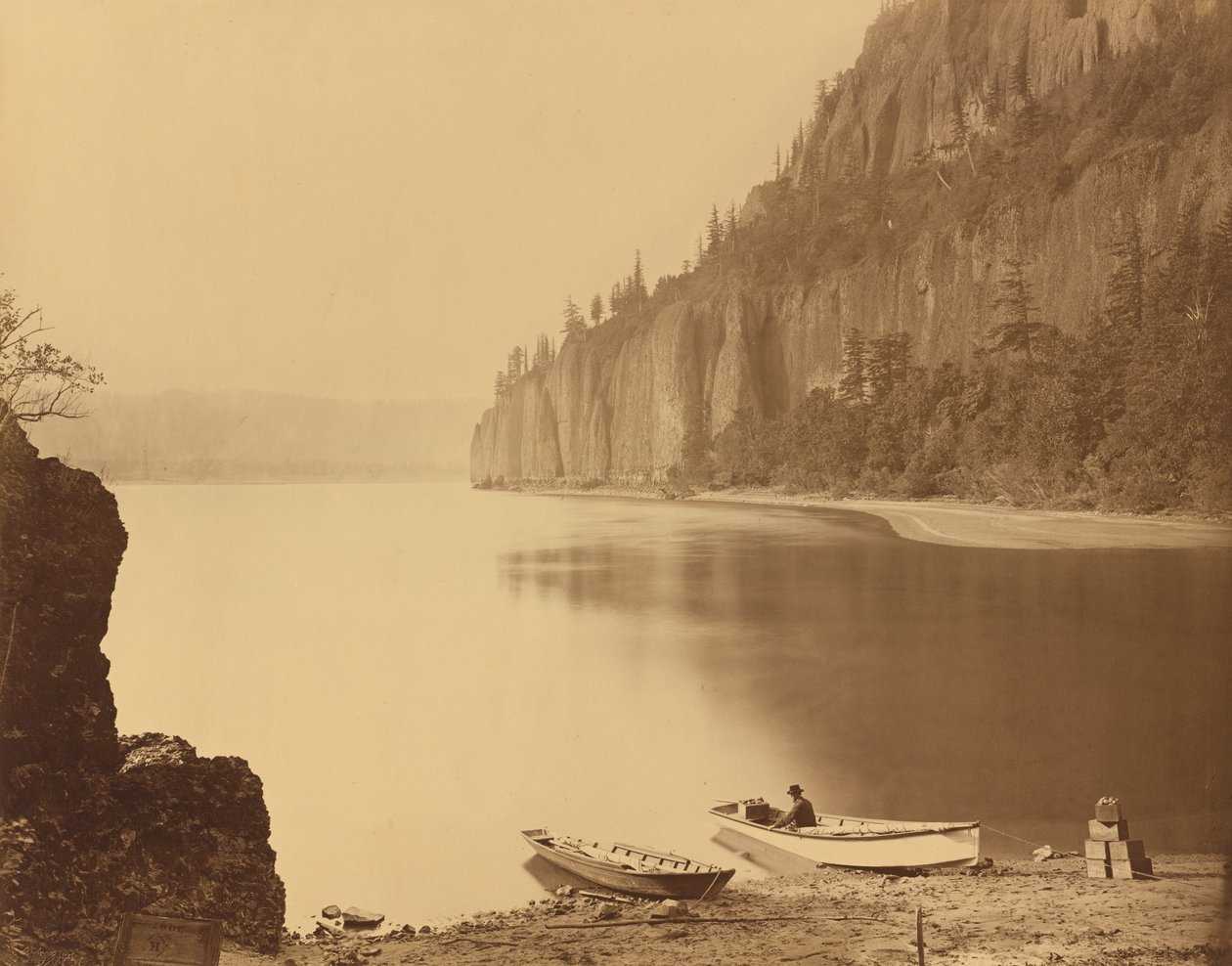 Cape Horn, Columbia Nehri by Carleton E. Watkins