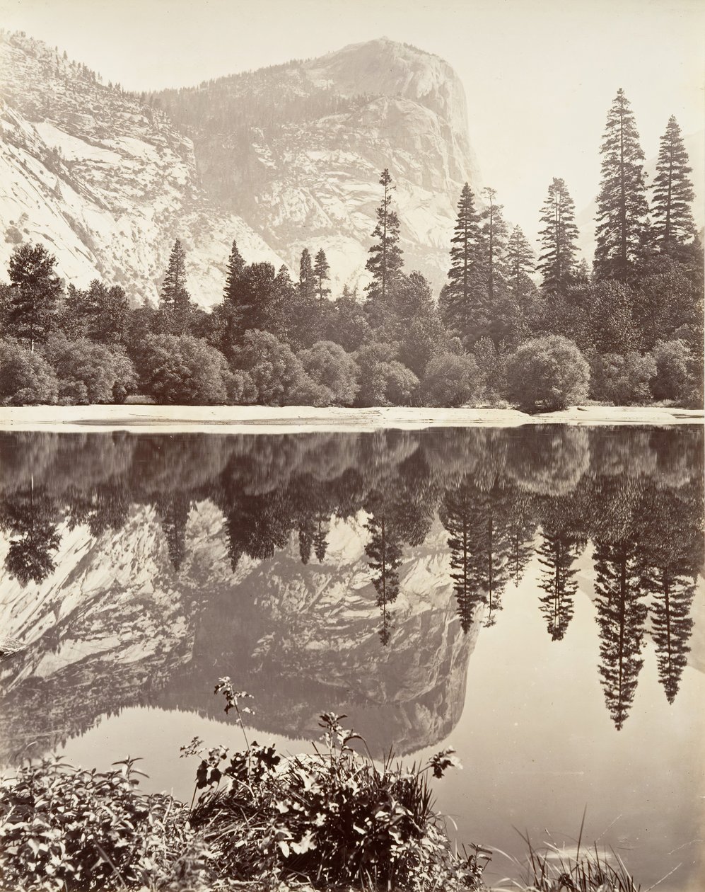 Ayna Gölü, Yosemite, yak. 1872, basılmış yaklaşık. 1876. by Carleton E. Watkins.