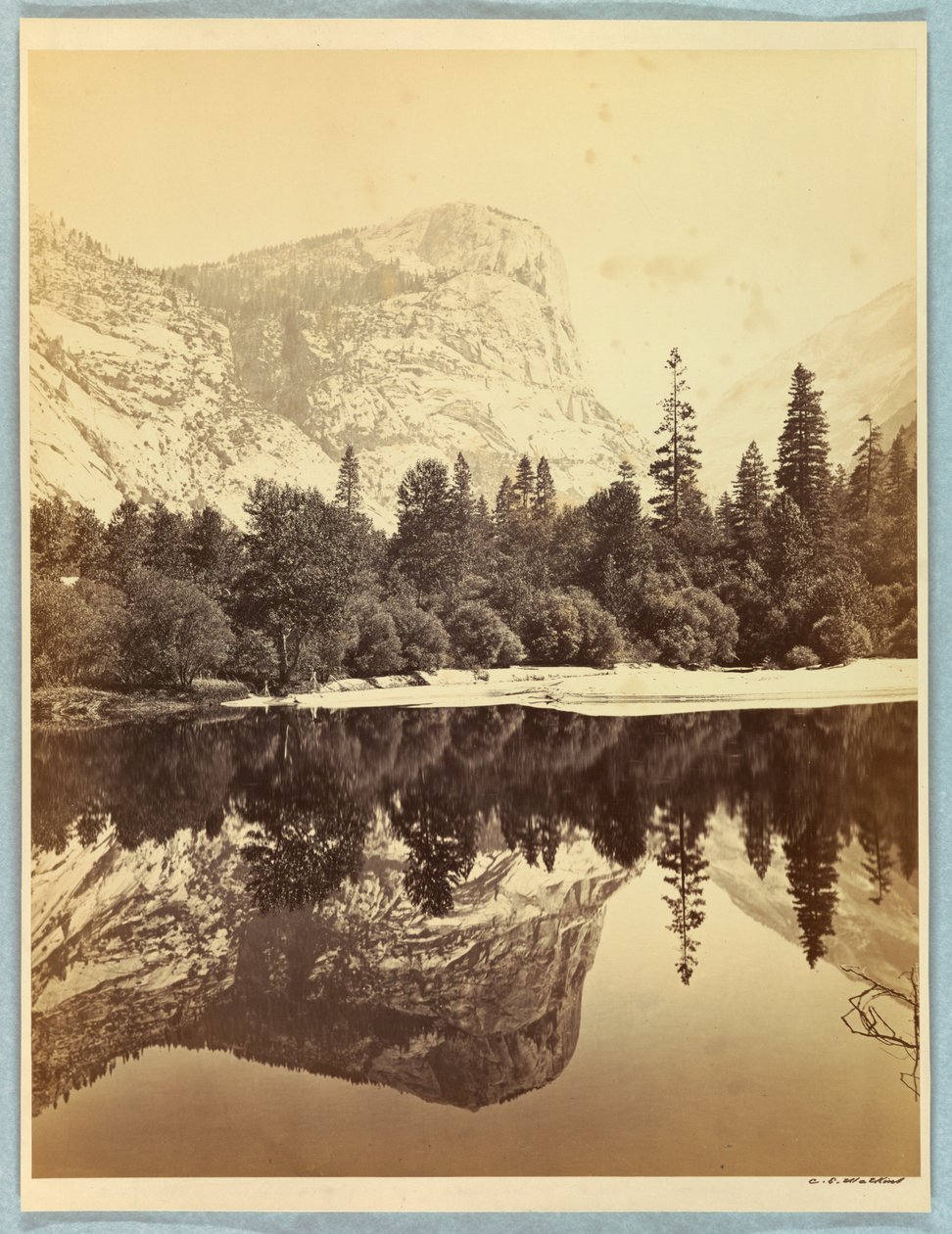 Ayna Görünümü, Watkins Dağı by Carleton E. Watkins