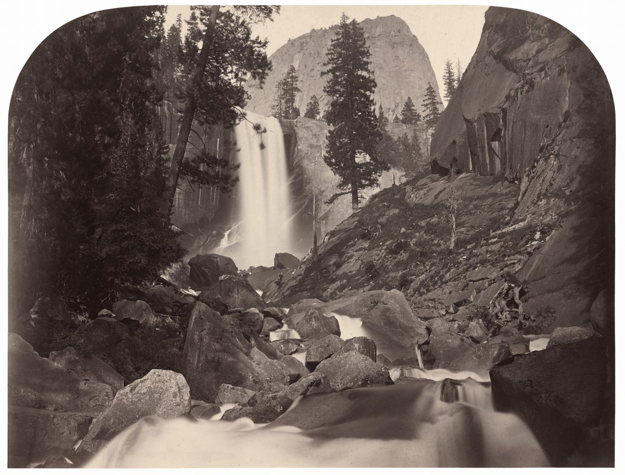 Piwyac, İlkbahar Sonbaharı, 300 fit, Yosemite by Carleton E. Watkins