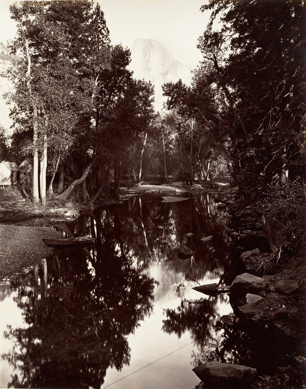 Güney Kubbesi, 6.000 fit, Yosemite, yaklaşık. 1872, basılmış yaklaşık. 1876. by Carleton E. Watkins.