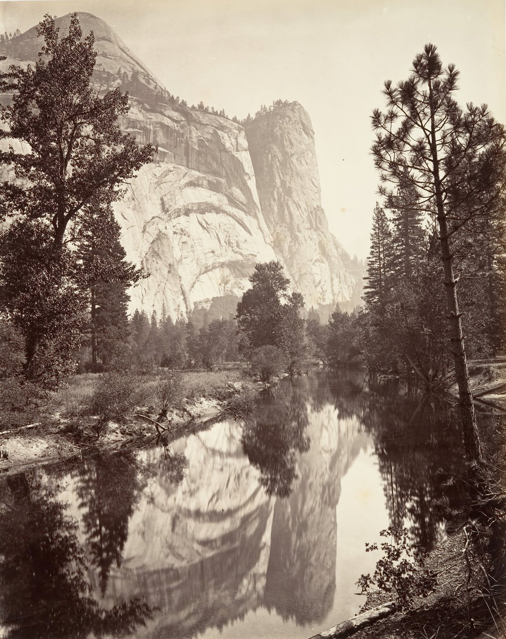 Washington Kulesi, Yosemite, yak. 1872, basılmış yaklaşık. 1876. by Carleton E. Watkins.