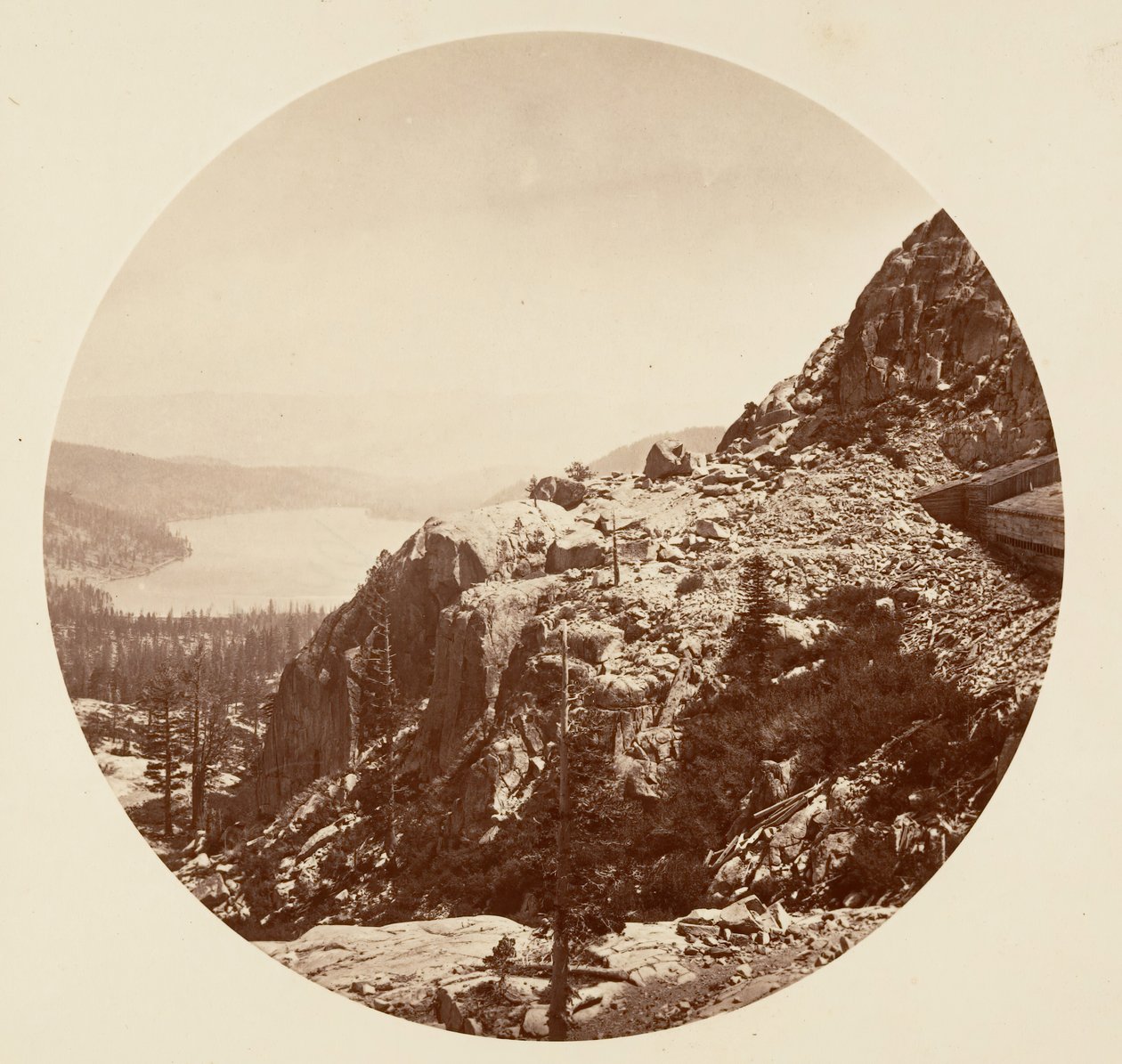 Donner Gölü. C.P.R.R, ca. 1878. by Carleton Emmons Watkins