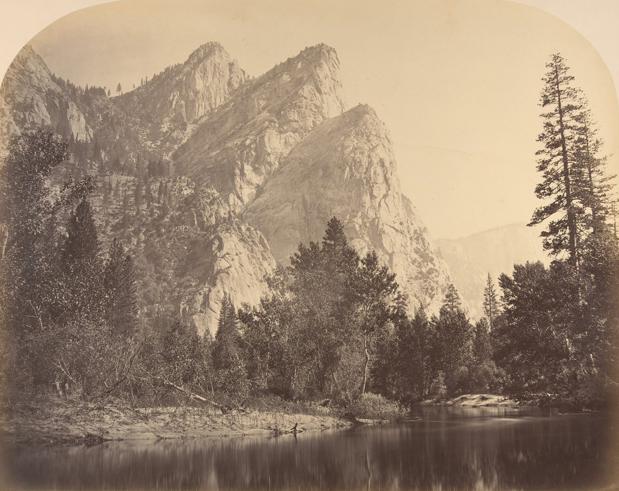 Pompomasos Sıçrayan Kurbağalar, Üç Kardeş, 1861. by Carleton Emmons Watkins