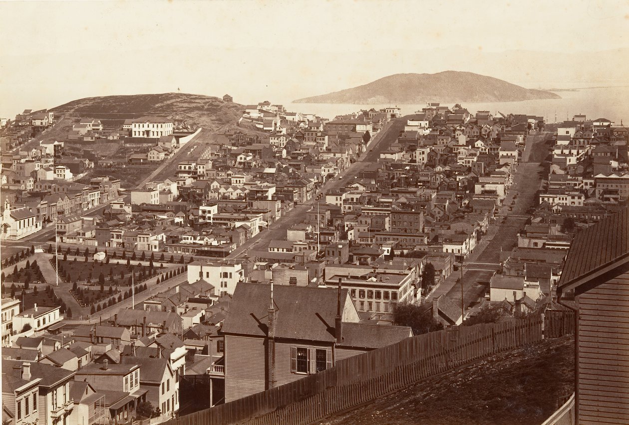 San Francisco, 1864, basılmış yaklaşık. 1876. by Carleton Emmons Watkins