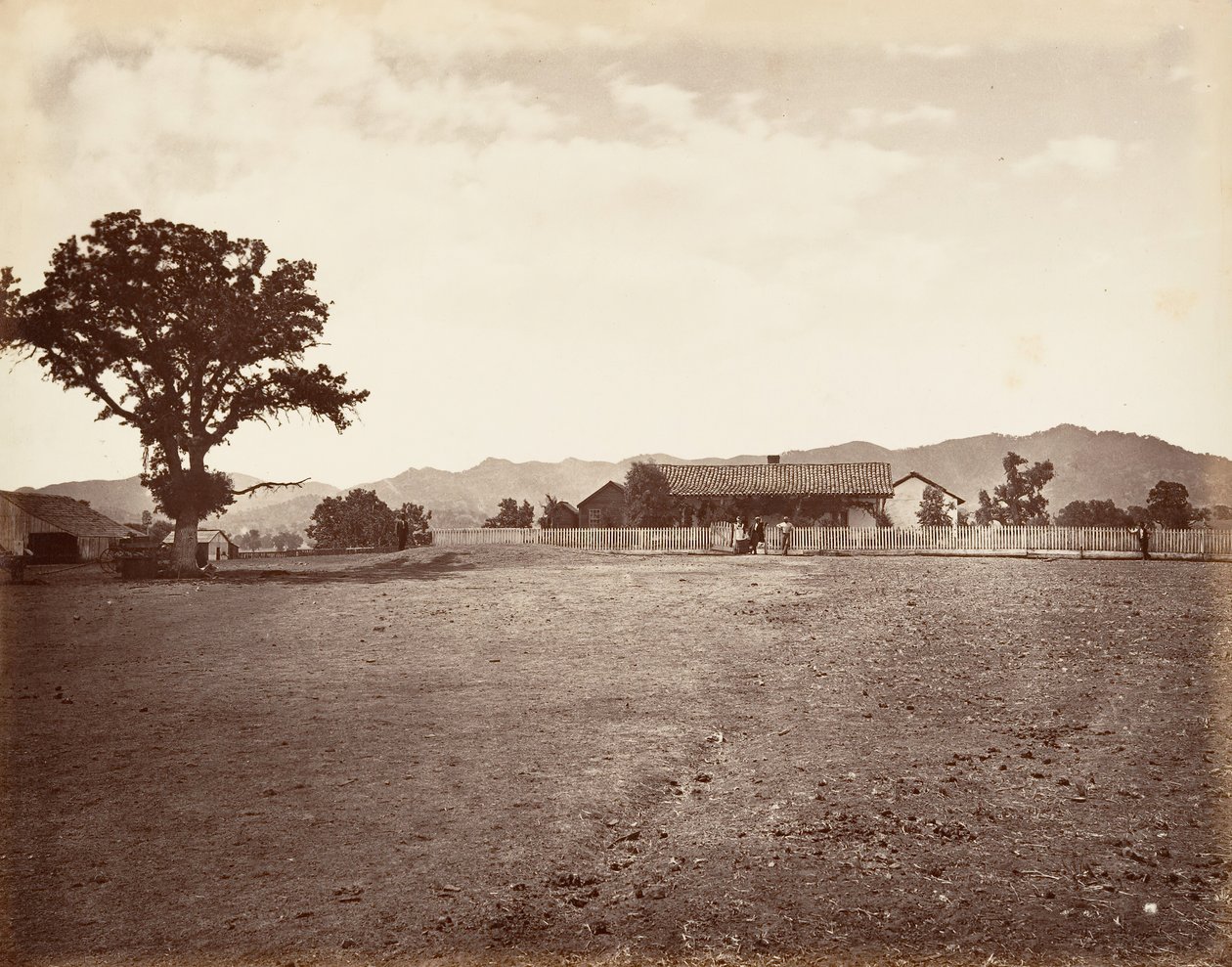 Santa Margarita Çiftliği, 1876, basılmış yaklaşık. 1876. by Carleton Emmons Watkins